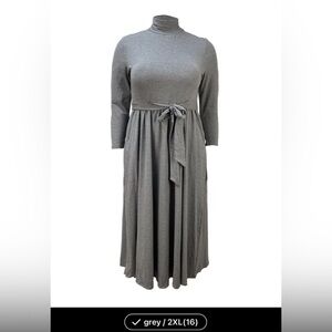 Stylish Plus Size Maxi Dress - Women's Plus Size Dresses with Long Sleeves